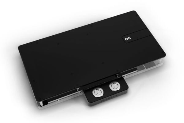 Alphacool 10270, Bakplate, Akryl, Aluminium, Kromfarget, Kopper, Nylon, Sort, Kromfarget, Gjennomsiktig, 3-Pin JST, 1/4", 60 °C