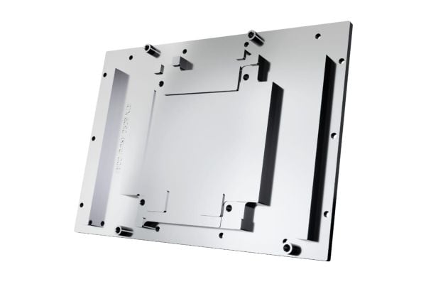 Alphacool 10270, Bakplate, Akryl, Aluminium, Kromfarget, Kopper, Nylon, Sort, Kromfarget, Gjennomsiktig, 3-Pin JST, 1/4", 60 °C