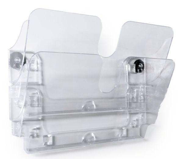 Durable Flexiplus, 2 hyller, Gjennomsiktig, A4, 340 mm, 105 mm, 270 mm