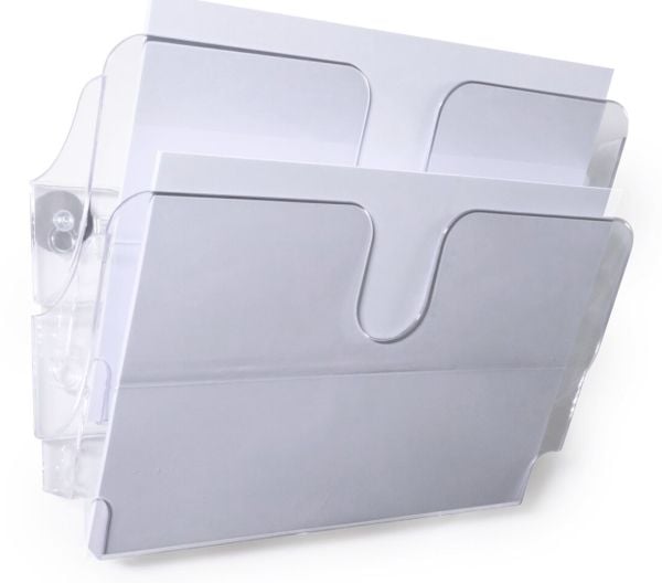 Durable Flexiplus, 2 hyller, Gjennomsiktig, A4, 340 mm, 105 mm, 270 mm