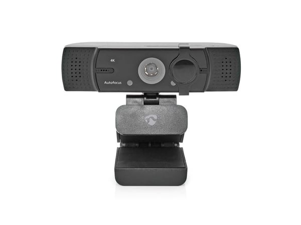 Nedis Webcam | Full HD@60fps / 4K@30fps | Autofokus | Inbyggd mikrofon | Svart
