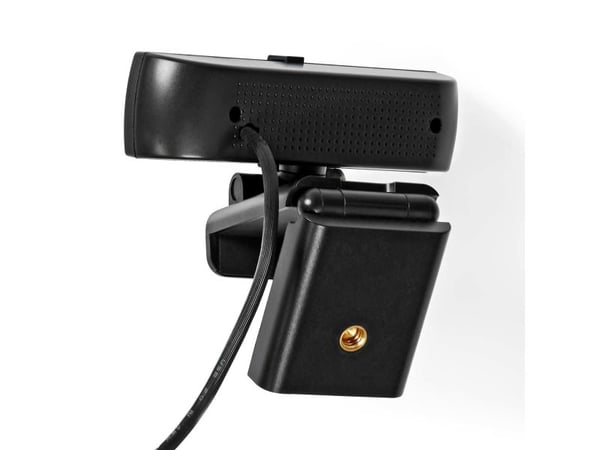 Nedis Webcam | Full HD@60fps / 4K@30fps | Autofokus | Inbyggd mikrofon | Svart