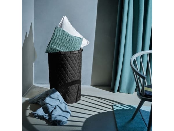 Reisenthel homebasket L, Sort, Aluminium, Polyester, Kurv, Monokromatisk, Geometrisk mønster, Innendørs
