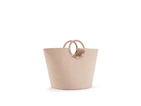 Reisenthel loophome S, Aluminium, Polyester, Kurv, Twist coffee, Monokromatisk, Innendørs, Rund