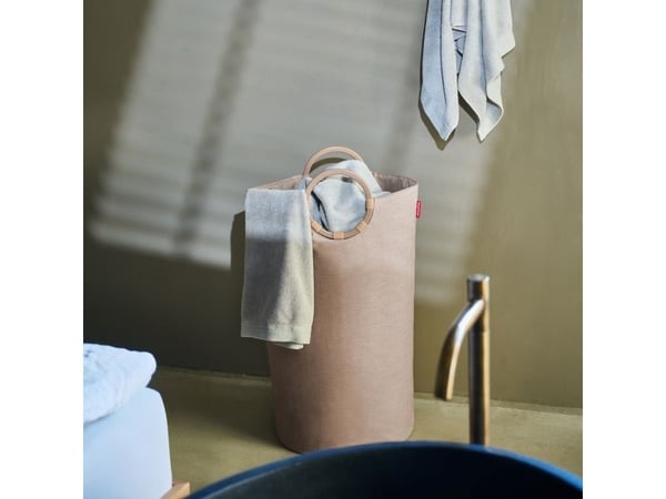 Reisenthel loophome L, Aluminium, Polyester, Kurv, Twist coffee, Monokromatisk, Innendørs, Rund