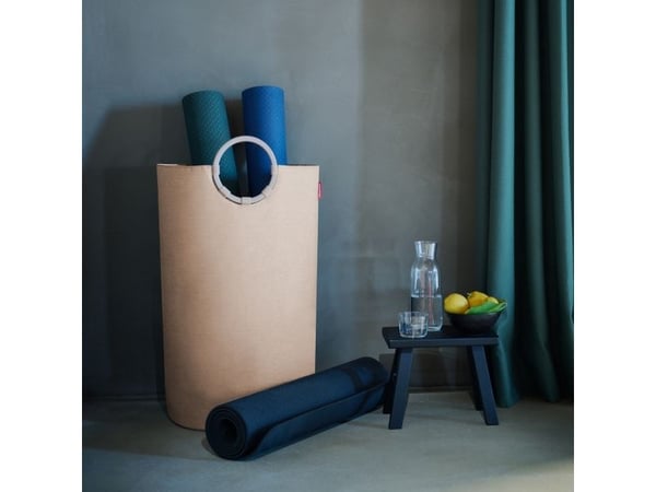 Reisenthel loophome L, Aluminium, Polyester, Kurv, Twist coffee, Monokromatisk, Innendørs, Rund