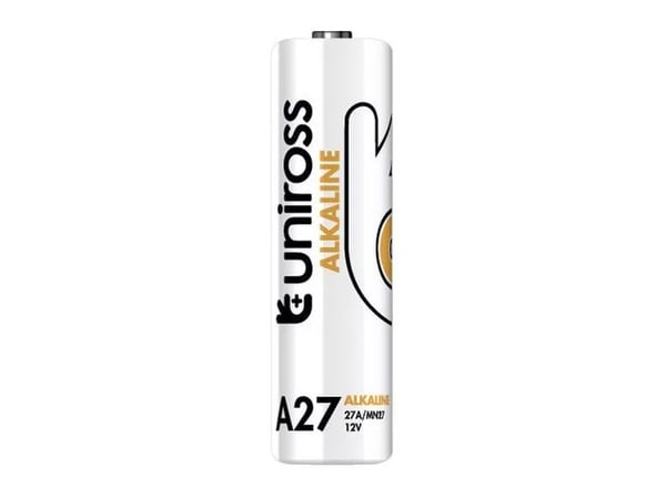 Uniross U5A27, Engangsbatteri, A27, Lithium-Manganese Dioxide (LiMnO2), 12,2 V, 5 stykker, 22 mAh