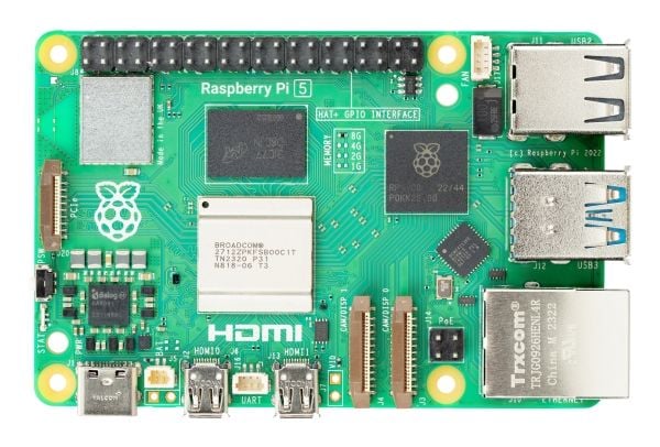 Raspberry Pi 5 Model B - Enkeltbrettsdatamaskin - Broadcom BCM2712 / 2.4 GHz - RAM 16 GB - 802.11a/b/g/n/ac, Bluetooth 5.0