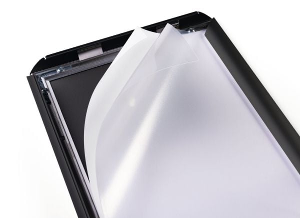 Durable 479701, Enkel bilderamme, Aluminium, Plast, Isopor, Svart, Vegg, 27,8 x 40,2 cm, Rektangulær