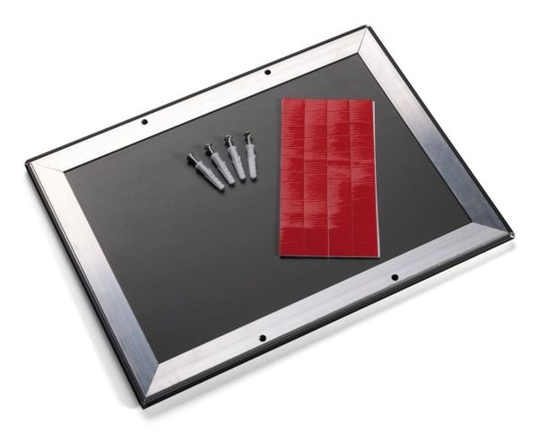 Durable 479701, Enkel bilderamme, Aluminium, Plast, Isopor, Svart, Vegg, 27,8 x 40,2 cm, Rektangulær