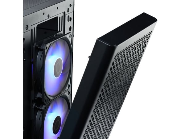 Cooler Master Elite 502 - Mid tower - utvidet ATX (E-ATX) - sidepanel med vindu (herdet glass) - ingen strømforsyning (ATX) - svart - USB/lyd
