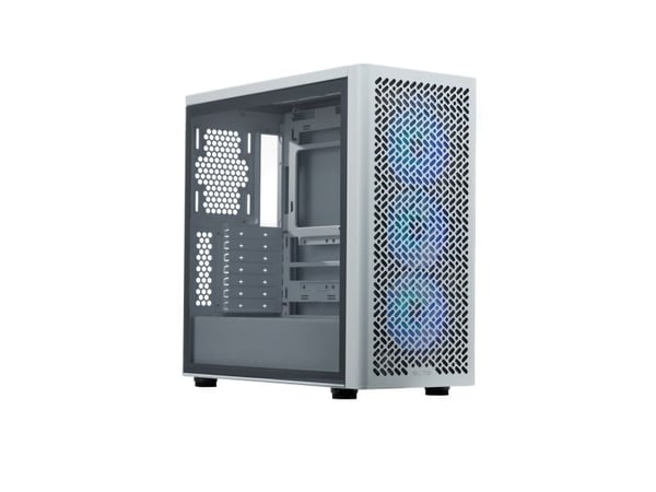 Cooler Master Elite 502, Midi Tower, PC, Hvit, ATX, EATX, ITX, Micro ATX, Stål, Spilling