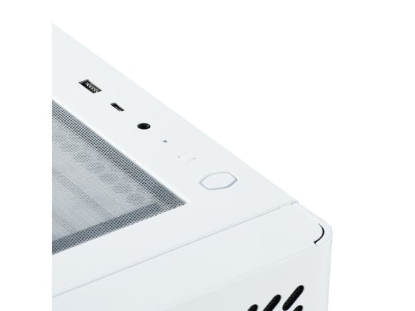 Cooler Master Elite 502, Midi Tower, PC, Hvit, ATX, EATX, ITX, Micro ATX, Stål, Spilling