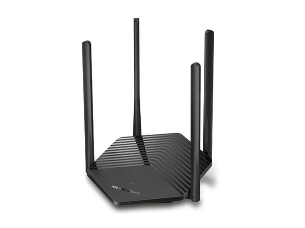 TP-Link MR1500X, Wi-Fi 6 (802.11ax), Dobbelbånd (2.4 GHz / 5 GHz), Ethernet/bredbåndsforbindelse, Sort, Frittstående router