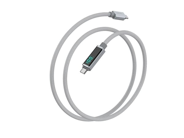 4smarts USB-C-kaapeli DigitCord 100W 1.5m harmaa (541439)