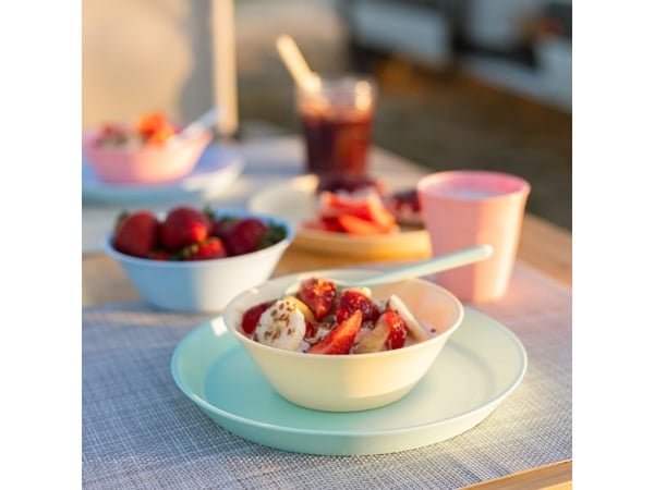 koziol Nora Set Macarons, 4 person(er), Blå, Grønn, Oransje, Gult, Rund, 16 stykker