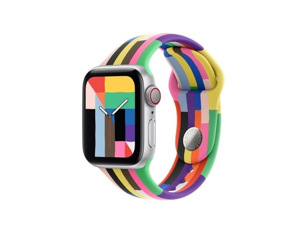 Apple - Pride Edition - bånd for smart armbåndsur - 42mm - M/L-størrelse - for Watch Hermès Series 7, Hermès Series 9, SE 3, Series 10, Series 11, ...
