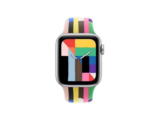 Apple - Pride Edition - bånd for smart armbåndsur - 42mm - M/L-størrelse - for Watch Hermès Series 7, Hermès Series 9, SE 3, Series 10, Series 11, ...