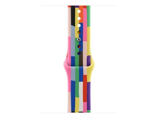 Apple - Pride Edition - bånd for smart armbåndsur - 46mm - S/M-størrelse - for Watch Hermès Series 9, SE 3, Series 10, Series 11, Series 8, Series ...