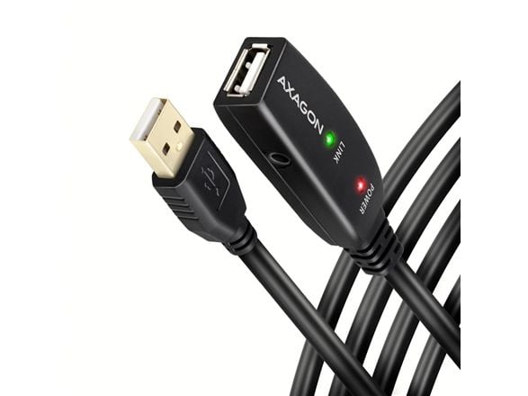 AXAGON - USB-förlängningskabel - USB 2.0 - 4-stifts USB typ A / 4-stifts USB typ A - upp till 10 m