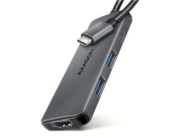 AXAGON HMC-5H8K - Dokkingstasjon - for bærbar, smarttelefon, skrivebord - USB-C 3.2 Gen 1 - HDMI