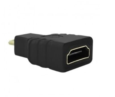 Qoltec - HDMI-sovitin - mikro HDMI han til HDMI hun