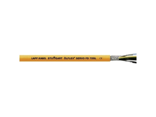 Lapp ÖLFLEX SERVO 7DSL, Kabel för medelhög spänning, Orange, Polyvinylklorid (PVC), Polypropylen, Koppar, 2.5 mm ²