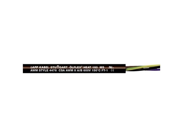LAPP ÖLFLEX® HEAT 180 MS Korkean lämpötilan kaapeli 4 G 1,5 mm² Musta 466203/100 100 m