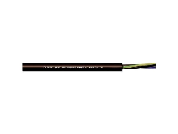 LAPP ÖLFLEX® HEAT 180 H05SS-F EWKF Korkean lämpötilan kaapeli 2 x 1,5 mm² Musta 46908/100 100 m