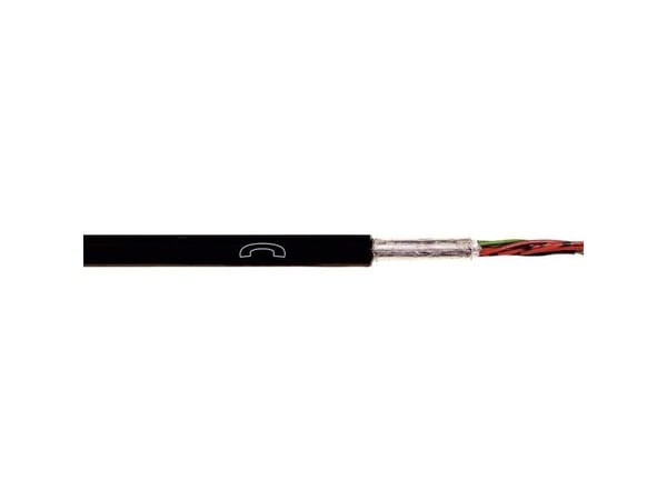 LAPP 1591150/100 telefonkabel A-2Y(L)2Y 2 x 2 x 0,8 mm svart 100 m