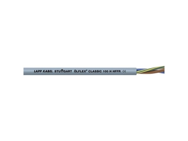 Lapp ÖLFLEX CLASSIC 100 H, 2,5 mm ², Svart, 48 kg/km, 133 kg/km, 4000 V, -40 - 80 ° C