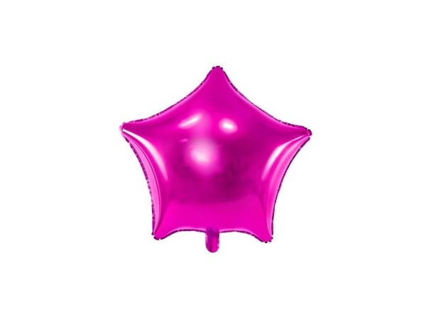 Hot pink stjerne folieballon, 48 cm