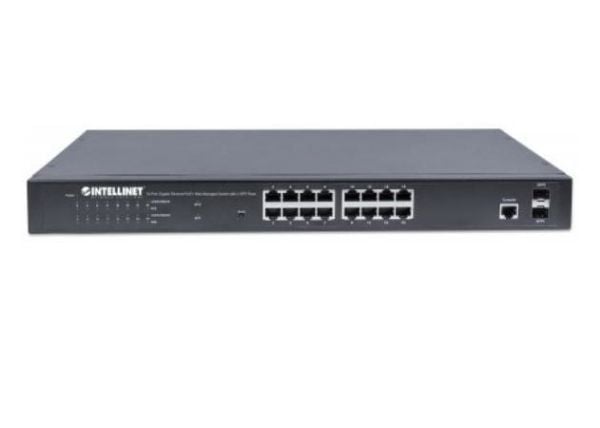 Intellinet 561341, Håndtert, L2+, Gigabit Ethernet (10/100/1000), Strøm over Ethernet (PoE), Rack-montering, 1U