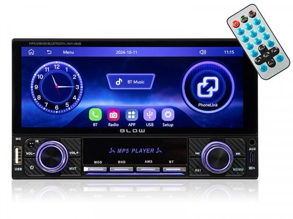 Blow bilradio 78-355# Blow radio avh-686b rds mp3/usb/micro sd/bluetooth Blow bilradio 78-355# Blow radio avh-686b rds mp3/usb/micro sd/bluetooth