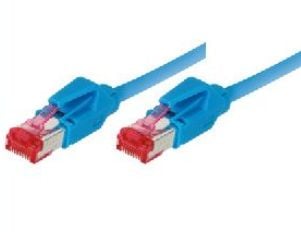 Tecline S/FTP Cat6A, 10m, 10 m, Cat6a, S/FTP (S-STP), RJ-45, RJ-45, Blå