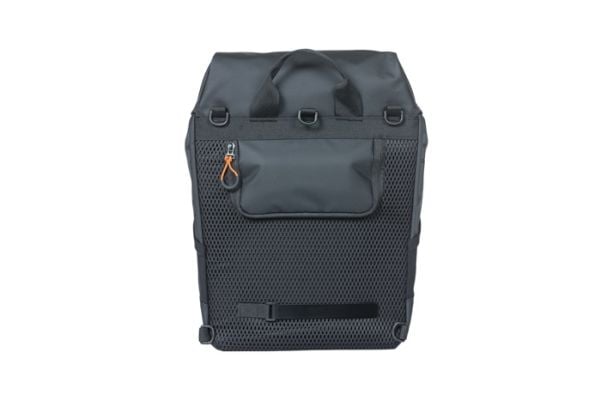 Basil Miles Tarpaulin, Bakre, Sykkelveske, Presenning, Oransje, Sort, 17 l, 5 kg