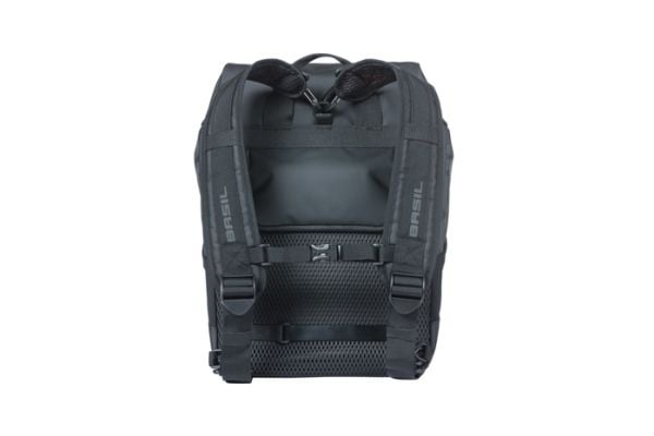 Basil Miles Tarpaulin, Bakre, Sykkelveske, Presenning, Oransje, Sort, 17 l, 5 kg