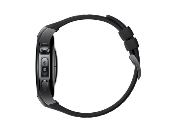 Huawei Watch 5 - 46 mm - 316L rostfritt stål - smart klocka med rem - fluoroelastomer - handledsstorlek: 140-210 mm - display 1.5" - Bluetooth, Wi-...