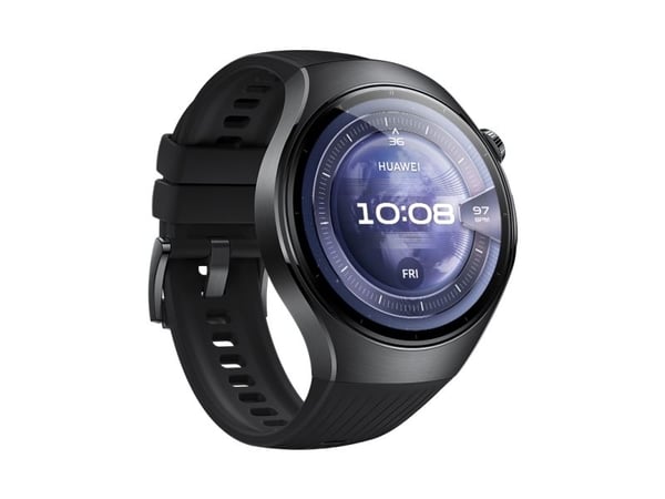 Huawei Watch 5 - 46 mm - 316L rostfritt stål - smart klocka med rem - fluoroelastomer - handledsstorlek: 140-210 mm - display 1.5" - Bluetooth, Wi-...