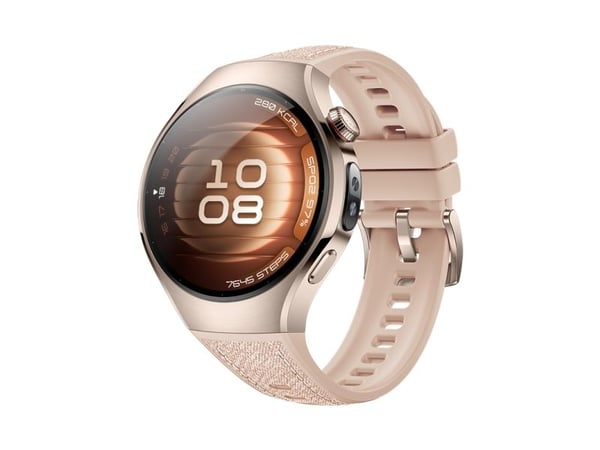 Huawei Watch 5 - 42 mm - 904L rustfritt stål - smartklokke med stropp - kompositt - håndleddstørrelse: 120-180 mm - display 1.38" - Bluetooth, Wi-F...