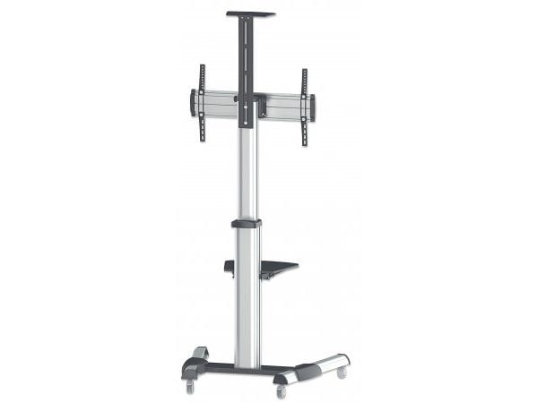 Manhattan 461245, 50 kg, 94 cm (37"), 177,8 cm (70"), 600 x 400 mm, Høydejustering, Svart, Sølv