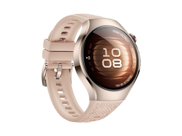 Huawei Watch 5 - 42 mm - 904L rustfritt stål - smartklokke med stropp - kompositt - håndleddstørrelse: 120-180 mm - display 1.38" - Bluetooth, Wi-F...