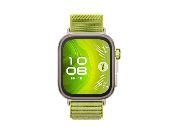 Huawei Watch Fit 4 Pro - Aluminiumslegering - smartklokke med stropp - nylon - grønn - håndleddstørrelse: 130-210 mm - display 1.82" - Bluetooth - ...
