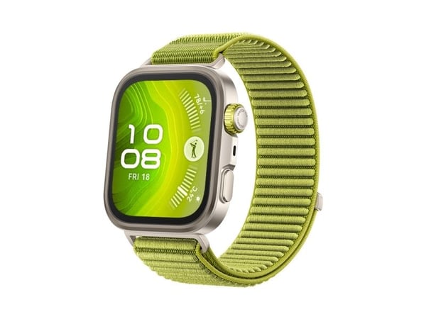Huawei Watch Fit 4 Pro - Aluminiumslegering - smartklokke med stropp - nylon - grønn - håndleddstørrelse: 130-210 mm - display 1.82" - Bluetooth - ...