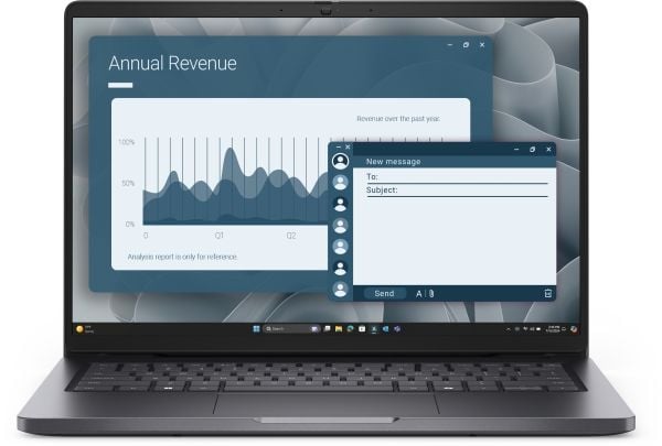 DELL Pro 14 PC14255, AMD Ryzen™ 5 PRO, 3,5 GHz, 35,6 cm (14"), 1920 x 1200 pikseliä, 16 GB, 512 GB