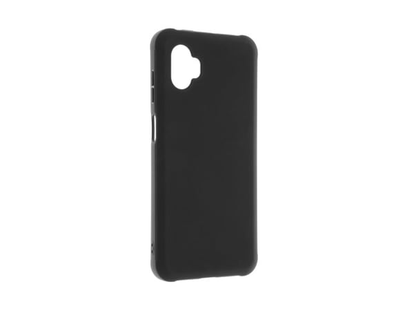 Insmat Crystal - Baksidesskydd för mobiltelefon - termoplastisk polyuretan (TPU) - svart - för Samsung Galaxy XCover7 Pro