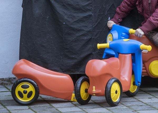 Dantoy Classic sparkesykkel med gummihjul 60 cm