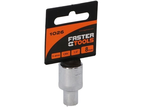 FASTER TOOLS FASTER TOOLS kuusiokolo 1/2" 8 yksi koko