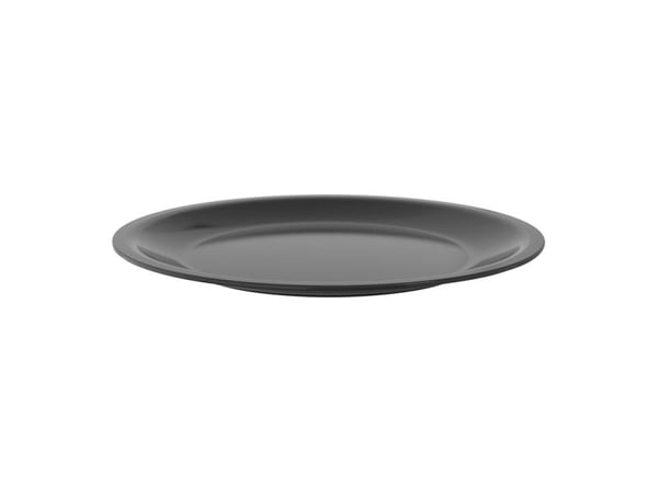 Rotho liten tallerken, 26 cm, plast, svart