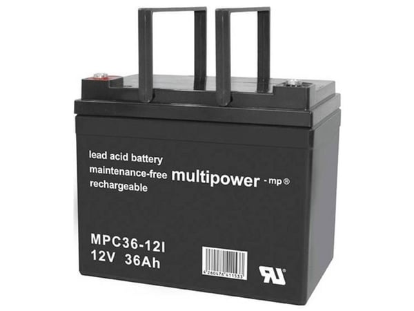 multipower MPC36-12I blybatteri 12 V 36 Ah blyfleece